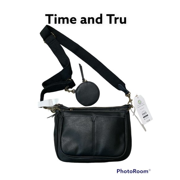 Time and Tru Handbags - Time and Tru Faux Leather 3 Pc. Crossbody Bag